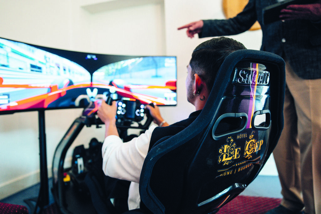 Le simulateur de F1 de l'Hôtel Le Cep