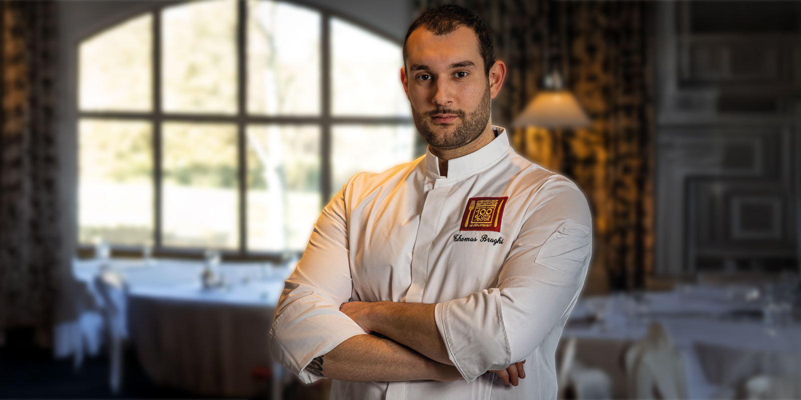 Thomas Braghi, chef du Lassey, le restaurant du Château de Sainte-Sabine, et ambassadeur Savoir-faire 100% Côte-d’Or